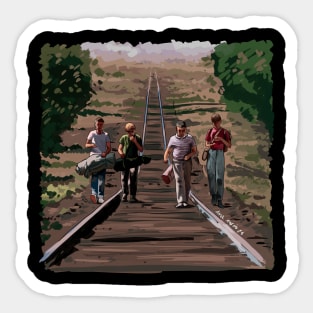 Stand by Me Illustration Sticker